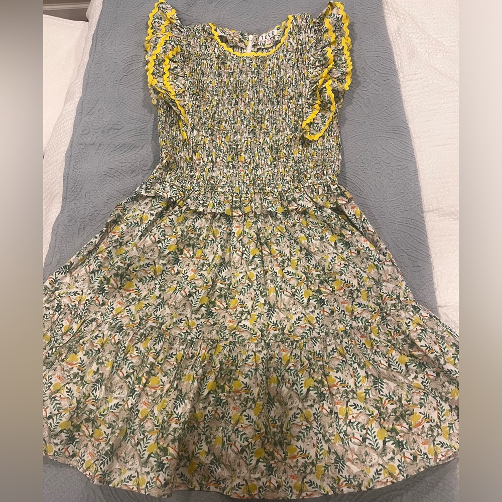 TCEC Green Ditsy Floral Dress Size Medium